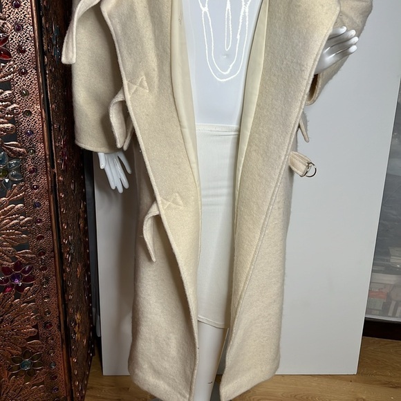 Alafoss of Iceland Sz 12-14 Long Pure Virgin Wool Coat - Picture 12 of 15